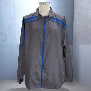 Mens Holloway Raider Jacket XL Gray Blue Lightweight Athleisure Outdoor Gorpcore